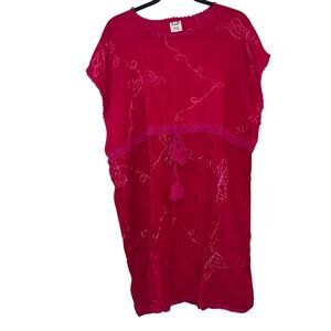 NWT Aloha Pink Embroidered Swim Suit Cover Up